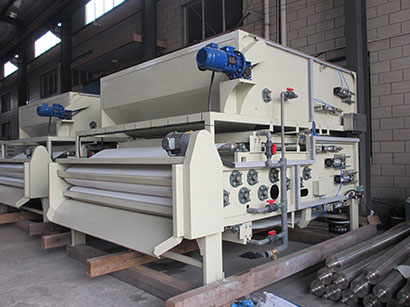 Three Filter Belt Type Concentrating Filter Press